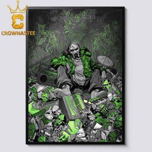 MF DOOM x Sanford Greene 2026 Green And Chrome Edition Home Decor Poster Canvas