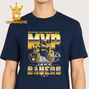 MLB Milwaukee Brewers Jake Bauers Navy 2026 National League Championship Series MVP Unisex T-Shirt