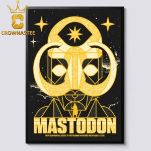 Mastodon With Deafheaven & Alcest At The Fillmore In Detroit On Oct 1 2026 Home Decor Poster Canvas