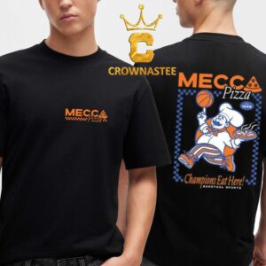 Mecca Pizza Champions Eat Here Two Sided T-Shirt