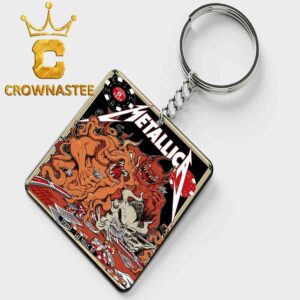 Metallica Sphere Las Vegas 2026 Tour October 8th Life Burns Faster Acrylic Wood Keychain