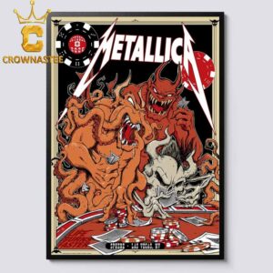 Metallica Sphere Las Vegas 2026 Tour October 8th Life Burns Faster Home Decor Poster Canvas
