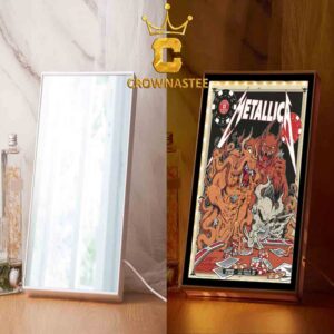 Metallica Sphere Las Vegas 2026 Tour October 8th Life Burns Faster Poster Mirror Night Light