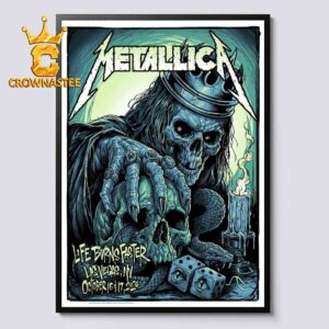 Metallica Life Burns Faster Las Vegas NV October 15th & 17th 2026 Home Decor Poster Canvas