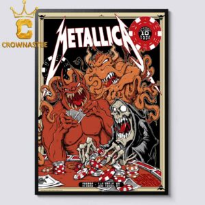 Metallica Life Burns Faster Sphere Las Vegas NV October 10th 2026 Home Decor Poster Canvas