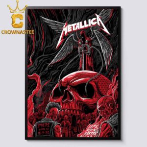 Metallica Life Burns Faster Sphere NV Oct 3rd 2026 Home Decor Poster Canvas