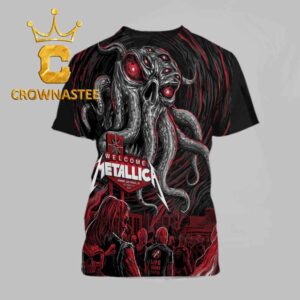 Metallica Sphere 2026 2027 Tour Las Vegas NV October 1st Life Burns Faster All Over Print T-Shirt