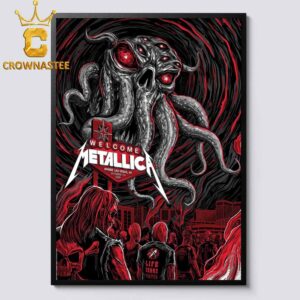 Metallica Sphere 2026 2027 Tour Las Vegas NV October 1st Life Burns Faster Home Decor Poster Canvas