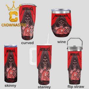 Metallica Sphere 2026 Las Vegas NV October 29th 31st Wine Stanley Flip Straw Cup Tumbler