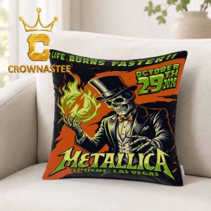 Metallica Sphere 2026 Las Vegas NV October 29th Pillow