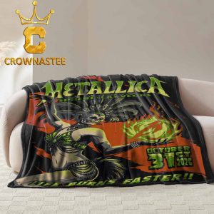 Metallica Sphere 2026 Las Vegas NV October 31st Hooded Fleece Woven Blanket Tapestry