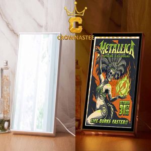 Metallica Sphere 2026 Las Vegas NV October 31st Poster Mirror Night Light