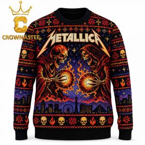 Metallica Sphere Las Vegas 2026 Tour Life Burns Faster October 15th 17th Christmas Ugly Sweater