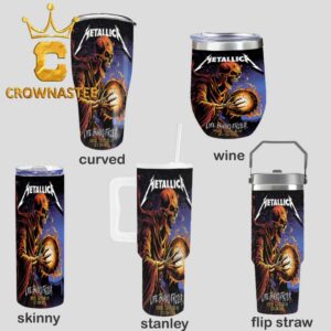 Metallica Sphere Las Vegas 2026 Tour October 15th Life Burns Faster Wine Stanley Flip Straw Cup Tumbler