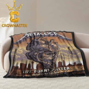Metallica Sphere Las Vegas NV 2026 2027 Tour Otober 7th 8th Hooded Fleece Woven Blanket Tapestry