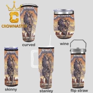 Metallica Sphere Las Vegas NV 2026 2027 Tour Otober 7th 8th Wine Stanley Flip Straw Cup Tumbler