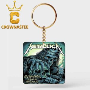 Metallica Sphere Las Vegas NV 2026 Tour Life Burns Faster October 15th 17th Acrylic Wood Keychain