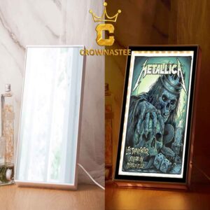 Metallica Sphere Las Vegas NV 2026 Tour Life Burns Faster October 15th 17th Poster Mirror Night Light
