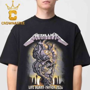 Metallica Sphere Las Vegas Week 2 2026 October 8th 10th Life Burns Faster Skull Unisex T-Shirt