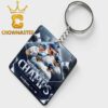 Milwaukee Brewers 2026 MLB National League Champions Acrylic Wood Keychain