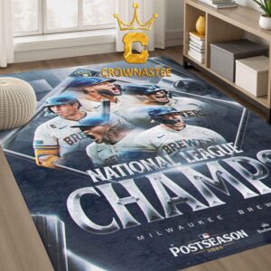 Milwaukee Brewers 2026 National League Champions Home Decor Rug Carpet