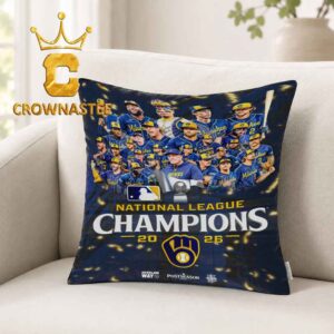 Milwaukee Brewers 2026 National League Champions MLB Pillow