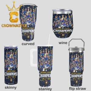 Milwaukee Brewers 2026 National League Champions MLB Wine Stanley Flip Straw Cup Tumbler