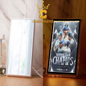 Milwaukee Brewers 2026 National League Champions Poster Mirror Night Light