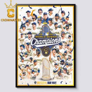 Milwaukee Brewers 2026 World Series Champions MLB Home Decor Poster Canvas