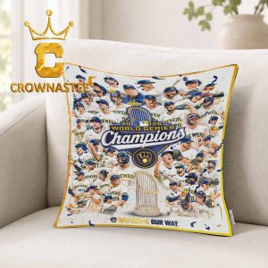 Milwaukee Brewers 2026 World Series Champions MLB Pillow
