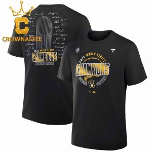 Milwaukee Brewers 2026 World Series Champions Signature Roster Two Sided T-Shirt
