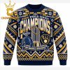 Milwaukee Brewers Fanatics 2026 World Series Champions Locker Room Christmas Ugly Sweatshirt