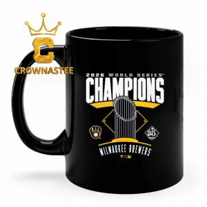 Milwaukee Brewers Black 2026 World Series Champions Ceramic Mug Cup