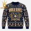 Milwaukee Brewers 2026 World Series Champions Wild Pitch Christmas Ugly Sweater