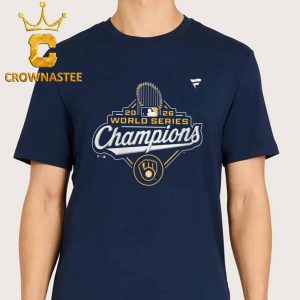 Milwaukee Brewers Fanatics 2026 World Series Champions Official Logo Unisex T-Shirt
