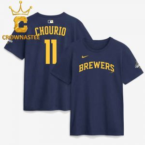 Milwaukee Brewers Jackson Chourio Nike 2026 World Series Champions Name Number Unisex T-Shirt