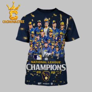 Milwaukee Brewers National League Champions 2026 All Over Print T-Shirt