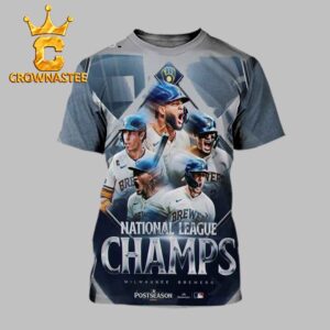 Milwaukee Brewers National League Champs 2026 MLB All Over Print T-Shirt