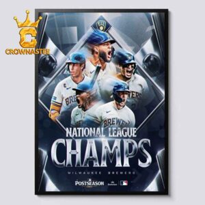Milwaukee Brewers National League Champs 2026 MLB Home Decor Poster Canvas