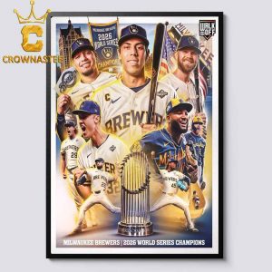 Milwaukee Brewers World Series Champions 2026 MLB Home Decor Poster Canvas
