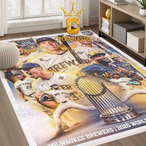 Milwaukee Brewers World Series Champions 2026 MLB Home Decor Rug Carpet
