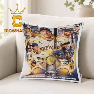 Milwaukee Brewers World Series Champions 2026 MLB Pillow