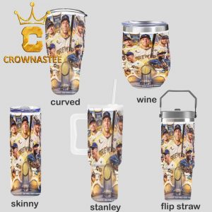 Milwaukee Brewers World Series Champions 2026 MLB Wine Stanley Flip Straw Cup Tumbler