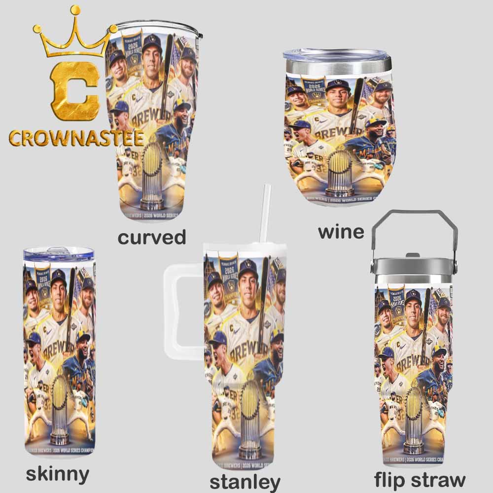 Milwaukee Brewers World Series Champions 2026 MLB Wine Stanley Flip Straw Cup Tumbler Milwaukee Brewers World Series Champions 2026 MLB Wine Stanley Flip Straw Cup Tumbler