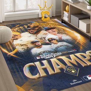 Milwaukee Brewers World Series Champions MLB 2026 Home Decor Rug Carpet