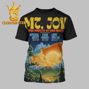 Mt Joy Three Nights At The Red Rocks August 12 13 and 14 2027 All Over Print