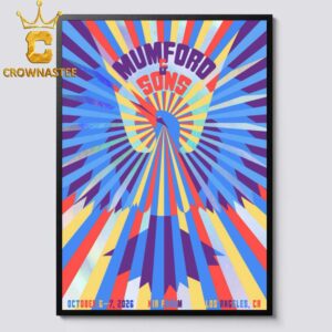 Mumford And Sons October 6th & 7th 2026 KIA Forum Los Angeles CA Home Decor Poster Canvas