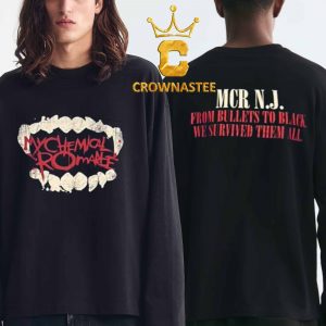 My Chemical Romance Hollywood Bowl 2026 Tour MCR NJ From Bullets To Black We Survived Them All Two Sided Long Sleeve