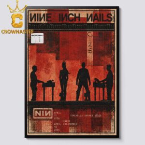 Nine Inch Nails Coachella 2027 Indio CA April 11th 18th Home Decor Poster Canvas