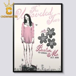 Olivia Rodrigo TD Garden 2026 Tour Boston MA October 15th 17th 18th Home Decor Poster Canvas
